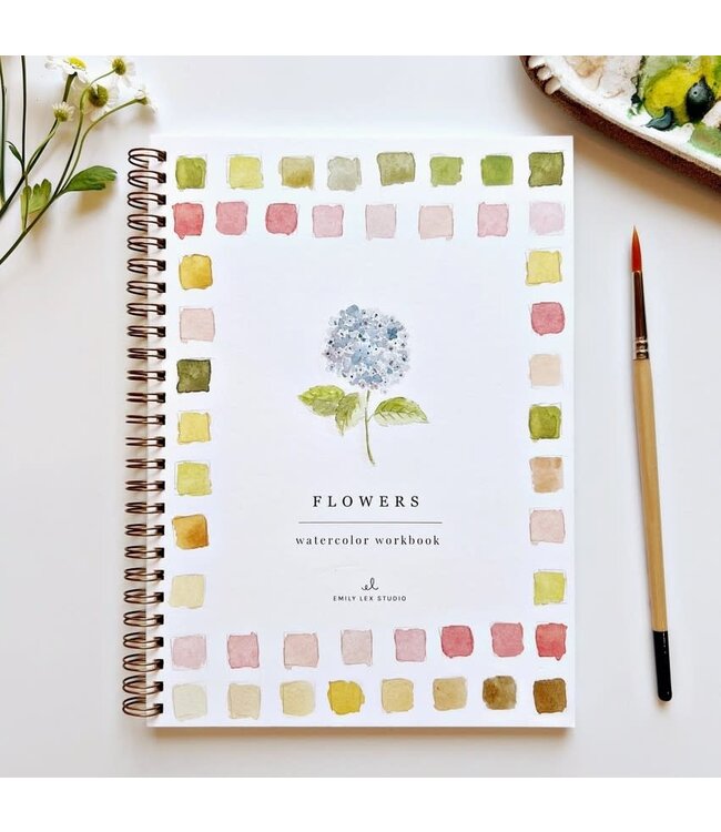 Emily Lex Studio Flowers Watercolor Workbook