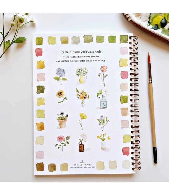 Emily Lex Studio Flowers Watercolor Workbook
