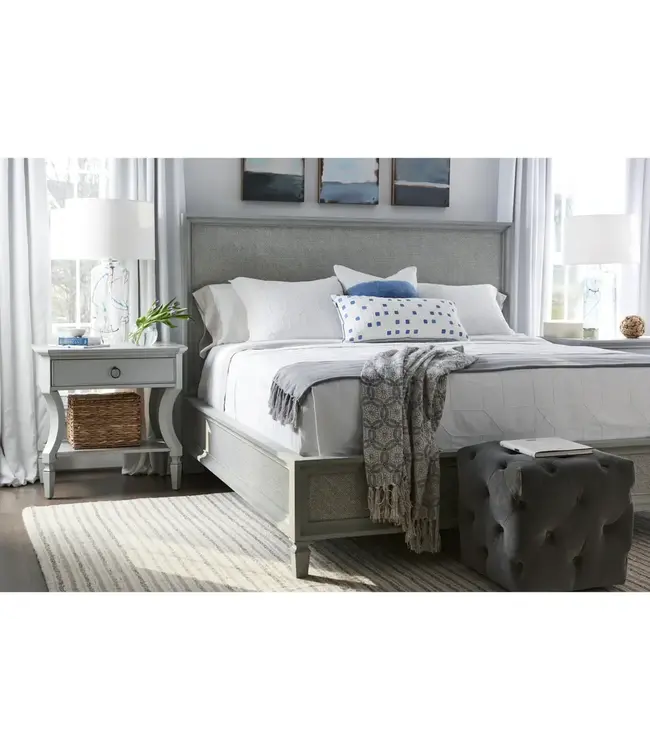 Universal Furniture Summer Hill Woven Bed French Grey