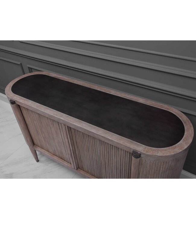 Uttermost Tambour Cabinet Natural Wash