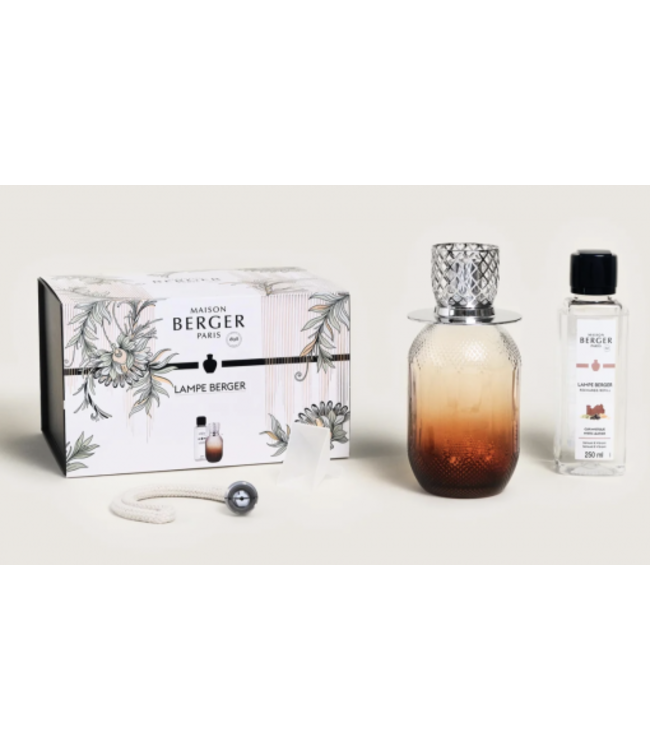 Maison Berger Evanescence Fragrance Lamp Gift Set - Mystic Leather/Fawn