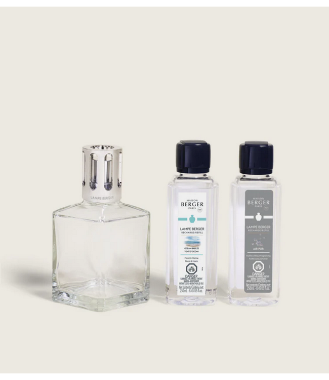 Maison Berger Essential Square Fragrance Lamp Gift Set - So Neutral & Ocean Breeze