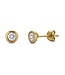 Simply Elegant Boutique Bezel Stud Earring 14KT-0.38CTW