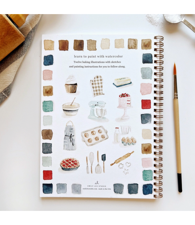 Emily Lex Studio Baking Watercolor Workbook