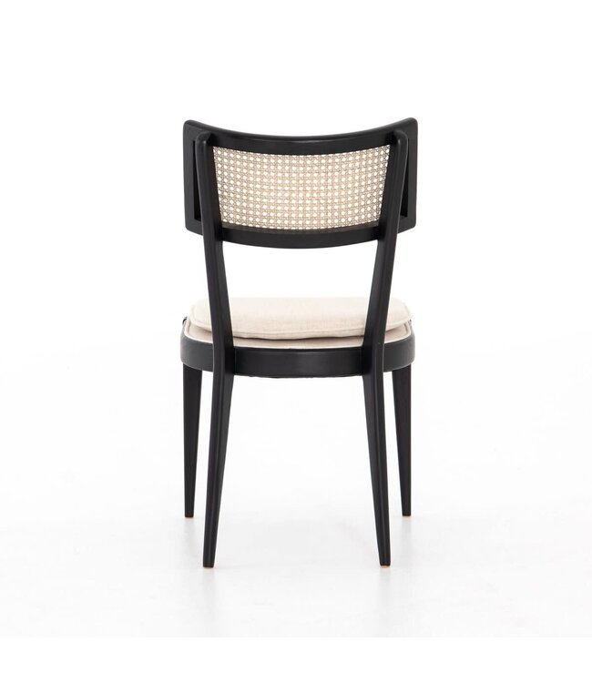 Four Hands Britt Dining Chair Savile Flax Black