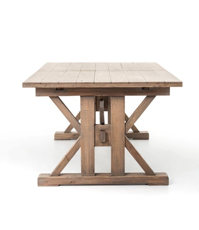 Four Hands Tuscanspring Ext Dining Table 72"/96" Sundried Wheat