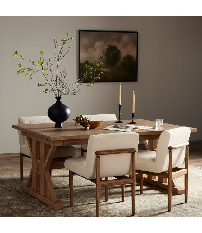 Four Hands Tuscanspring Ext Dining Table 72"/96" Sundried Wheat