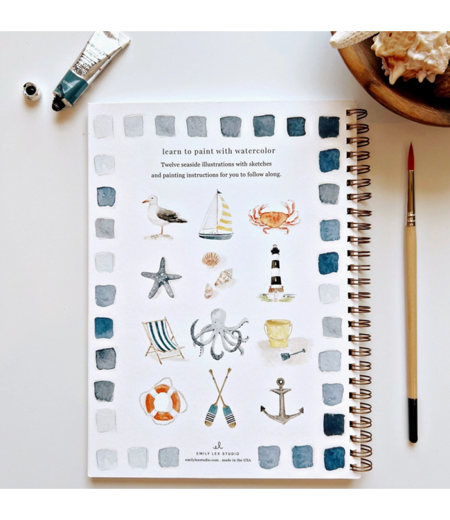 Emily Lex Studio Seaside Watercolor Workbook