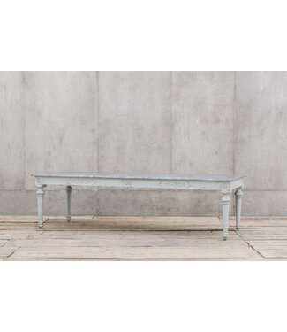 Fancy Zinc Top Table 111"