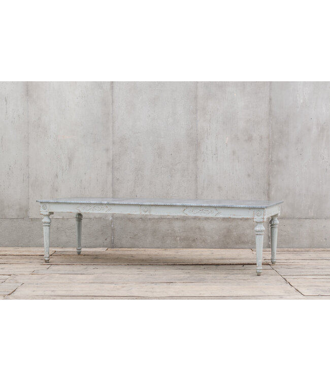 Fancy Zinc Top Table 111"