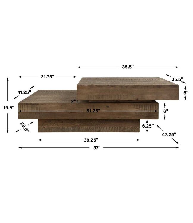 Rustic Planes Coffee Table