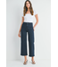 Just Black Denim Trouser Wide Leg Long Length Super Dark