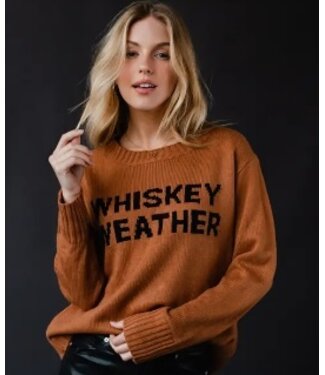 Whiskey Weather Sweater Brown