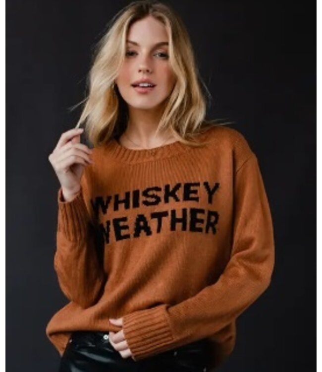 Whiskey Weather Sweater Brown