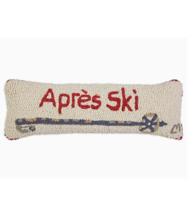 Apres Ski Winter Wool Pillow 8 x 24