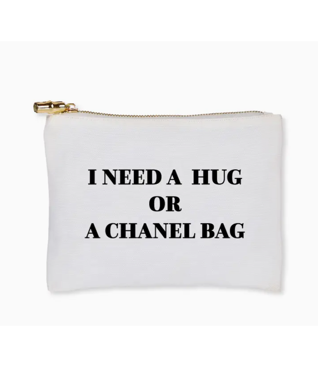 Flat Zip Bag I Need a Hug