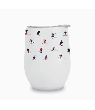 Insulated Wine Tumbler - Skiers