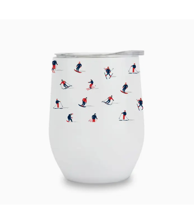 Insulated Wine Tumbler - Skiers