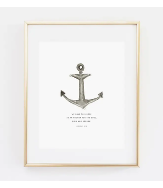 Emily Lex Studio Hebrews 6:11 Anchor Scripture Print 8 x 10