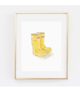 Emily Lex Studio Rainboots Art Print 8 x 10