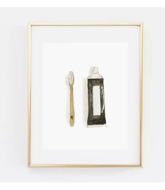 Emily Lex Studio Toothbrush Art Print 8 x 10
