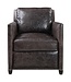 Roosevelt Leather Club Chair -Smoke