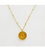 Coin Initial Necklace
