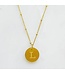 Coin Initial Necklace