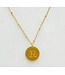 Coin Initial Necklace