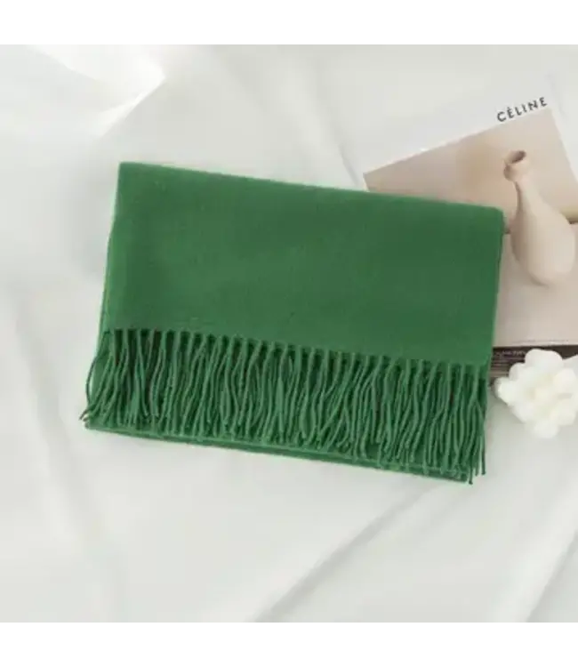 Solid Color Pashmina with Tassels