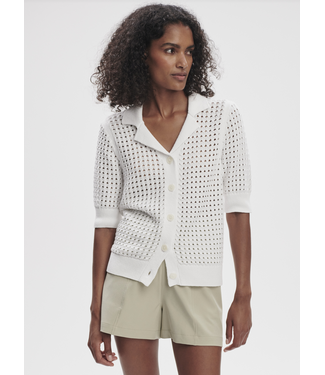 Varley Ellie Knit Shirt White