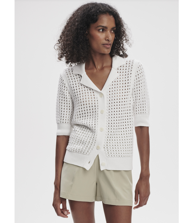 Varley Ellie Knit Shirt White