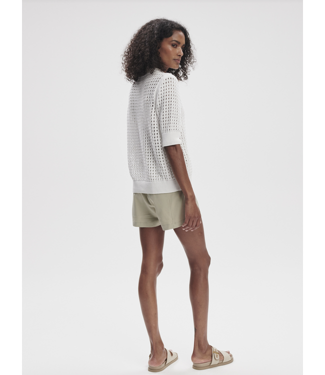 Varley Ellie Knit Shirt White