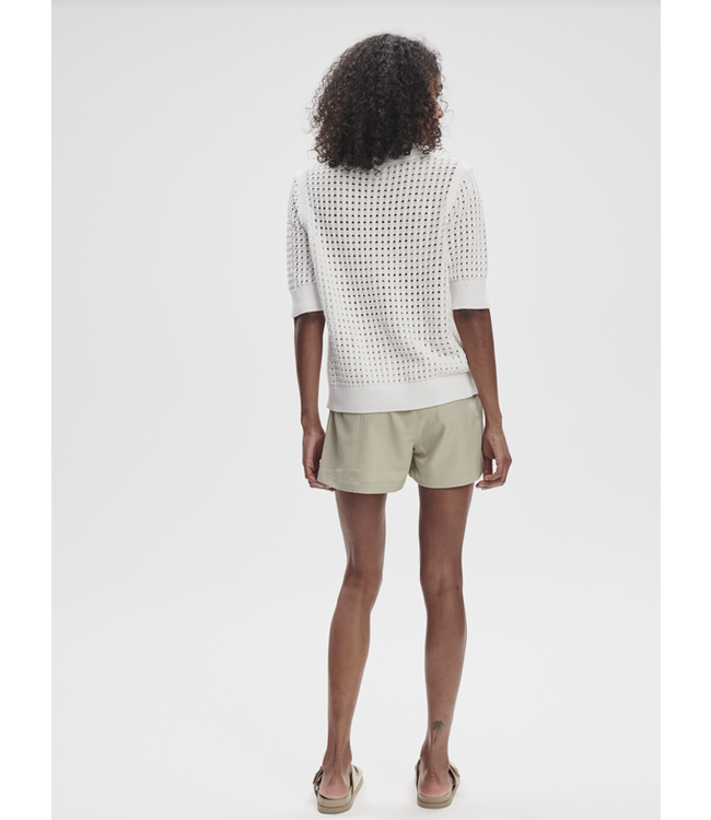 Varley Ellie Knit Shirt White