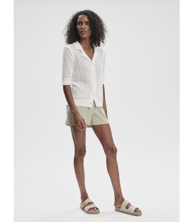 Varley Ellie Knit Shirt White