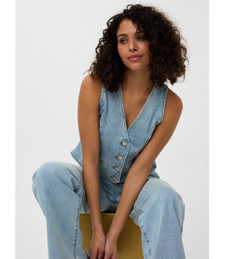 Esqualo Gilet Denim Vest Blue