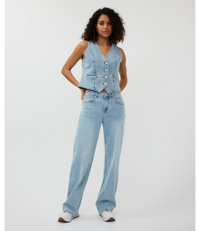 Esqualo Gilet Denim Vest Blue