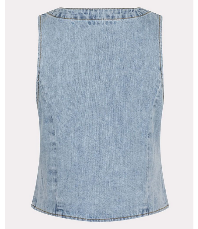 Esqualo Gilet Denim Vest Blue