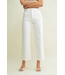 Just Black Denim Patch Pocket Wide Leg Jean Off White