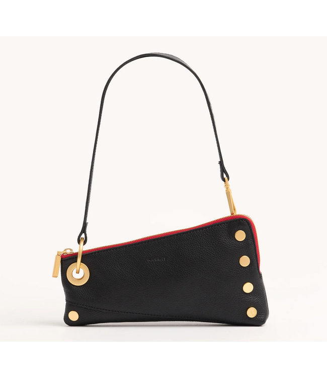 Hammitt Nash Pochette Handbag Black BG Red Zip