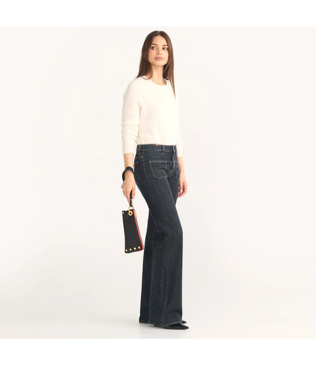 Hammitt Nash Pochette Handbag Black BG Red Zip