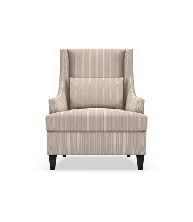 Rowe Furniture by Robin Bruce Tinsley Chair Beige Stripe 20118-60
