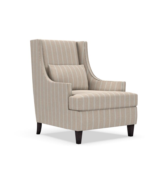 Rowe Furniture by Robin Bruce Tinsley Chair Beige Stripe 20118-60