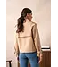 Cropped Cotton Trench Coat Beige