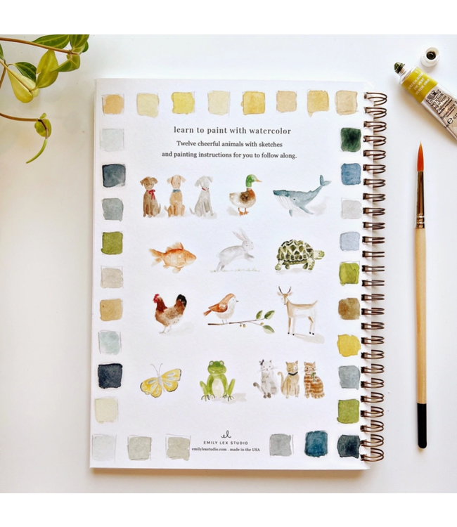 Animals Watercolor Workbook
