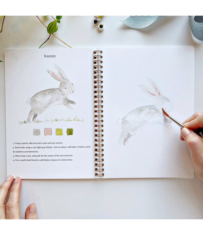 Animals Watercolor Workbook