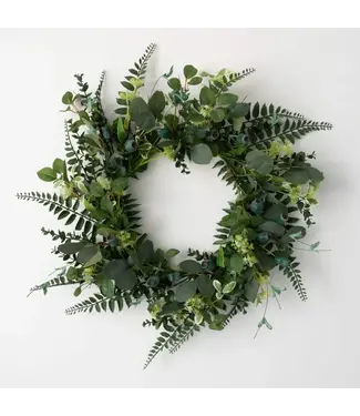 Green Pod Foliage Wreath