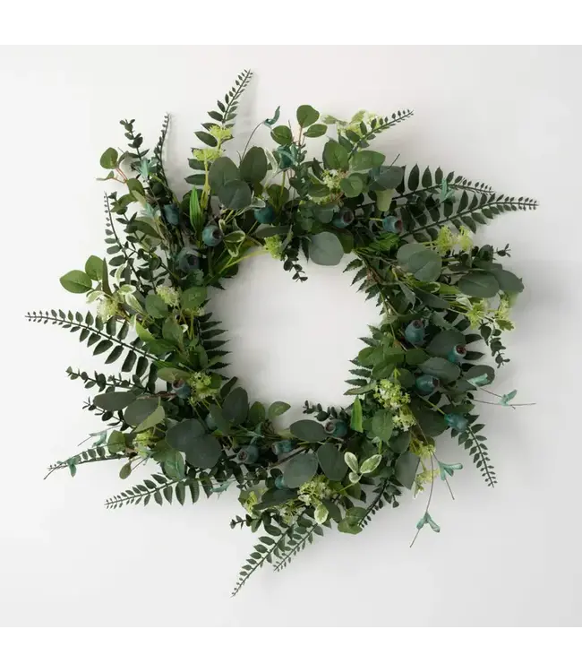 Green Pod Foliage Wreath