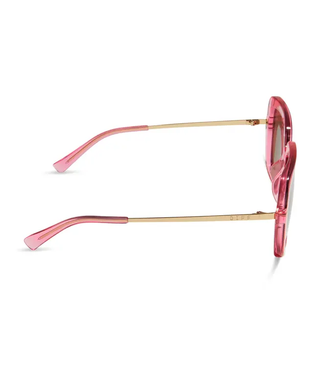 Diff Eyewear Sandra Sunglasses Candy Pink/Brown