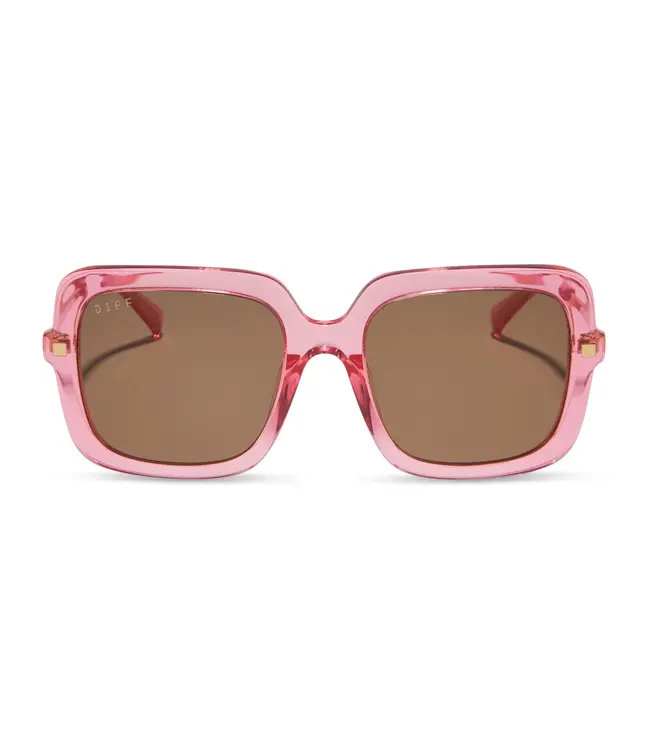Diff Eyewear Sandra Sunglasses Candy Pink/Brown
